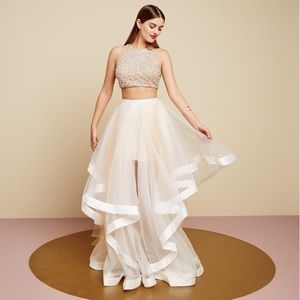 Terani Couture bead top gown ball dress